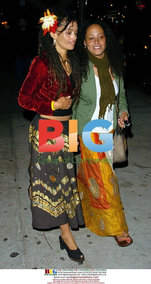 Lisa Bonet and Cree Summer leave bar