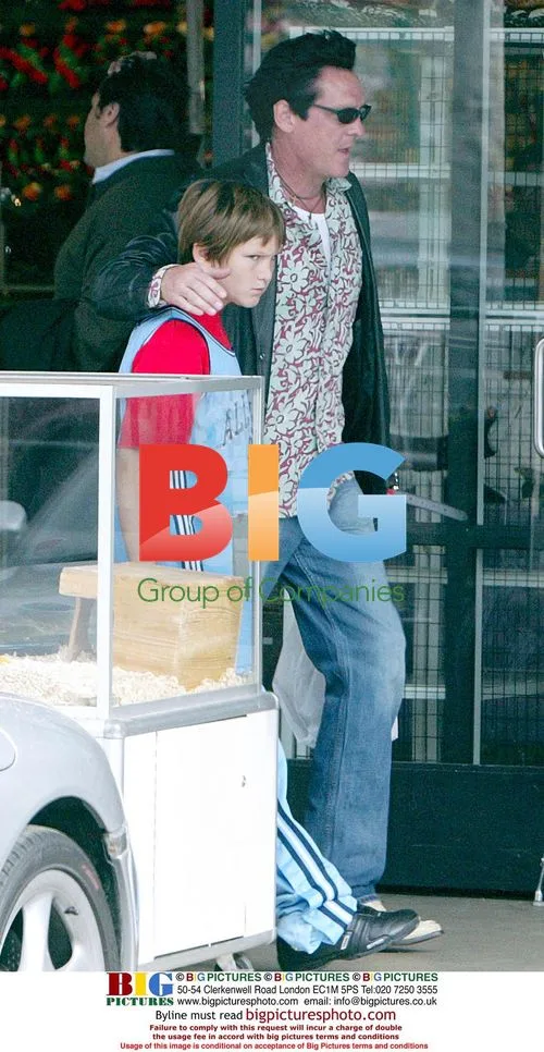 Michael Madsen Shops with Son