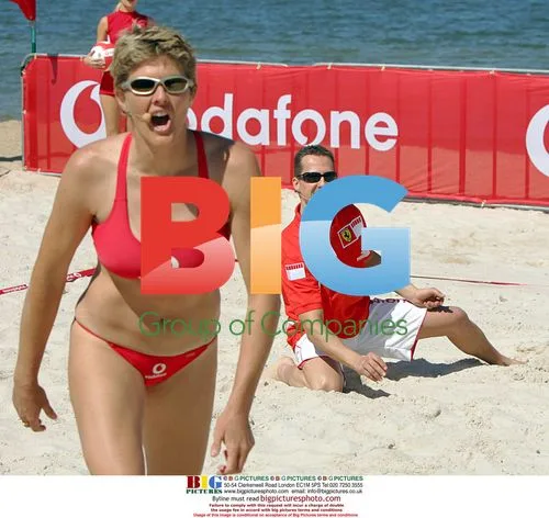 Michael Schumacher Plays Beach Volleyball