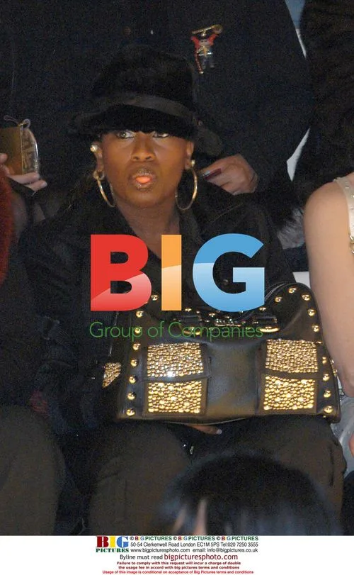 Singer Missy Elliott at Versace Fashion Show