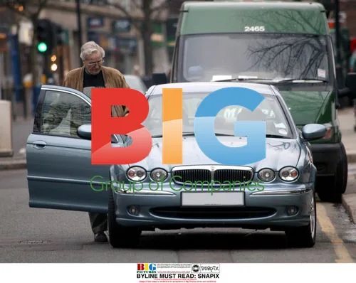 TV Presenter Nicholas Parsons gets into car