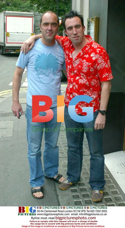 James Nesbitt and Christian O'Connell at the Ivy
