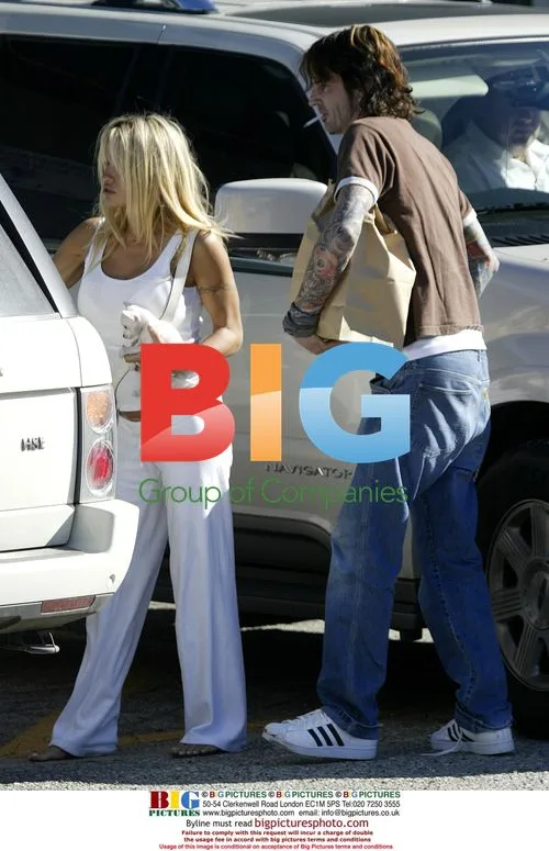Pamela Anderson with ex-hubby and kids
