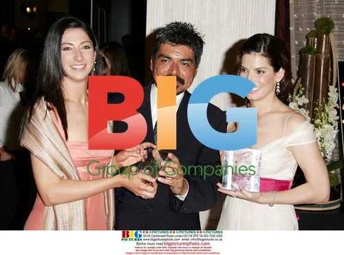 Sandra Bullock, George Lopez & Gesine Prado at 2005 Crystal & Lucy Awards