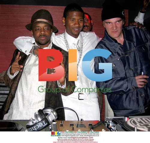 Tarantino and Dupri at Usher Post Grammy Party