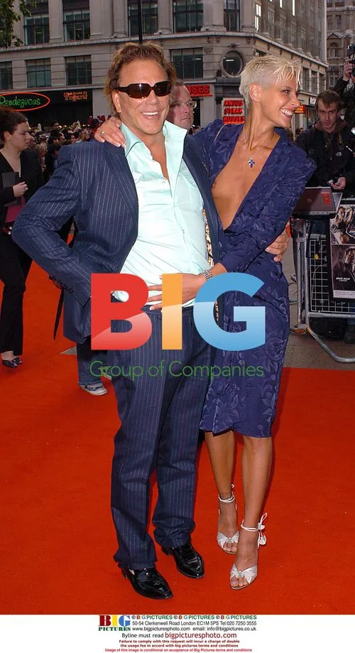 Mickey Rourke and Eve Salvail at 'Sin City' Premiere