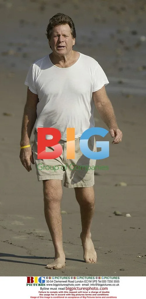 Ryan O'Neil Spotted on LA Beach