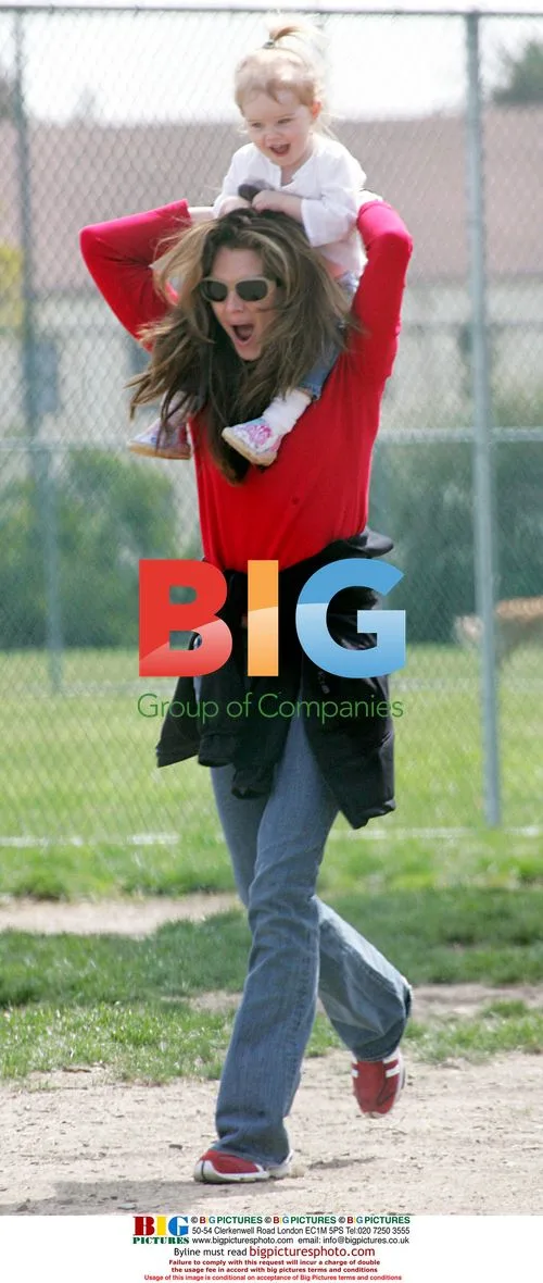 Brooke Shields and Family at Park