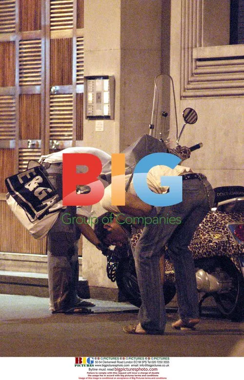Stefano Gabbana Arrives Home on Motorcycle