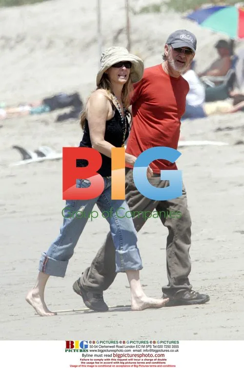 Steven Spielberg and Kate Capshaw Beach Day