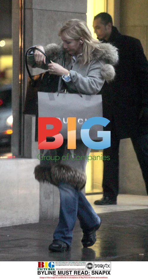 TV Presenter Tania Bryer Shopping in London