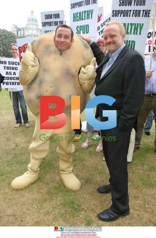 British Potato Farmers Protest in Parliament Square