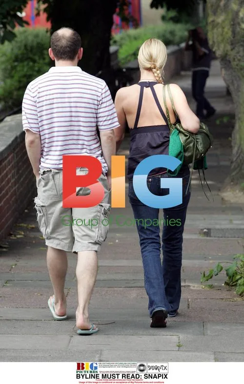 Denise Van Outen and Ferdie Unger-Hamilton Stroll in North London
