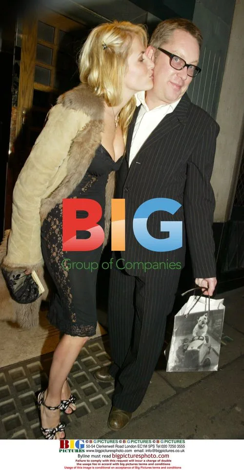 Vic Reeves and girlfriend Nancy Sorrell at the Ivy