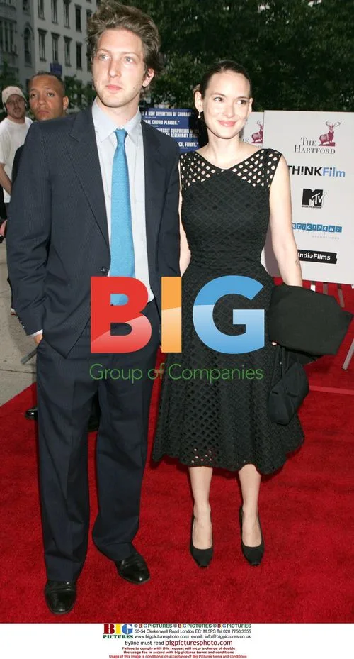 Henry Alex Rubin and Winona Ryder at 'Murderball' Premiere